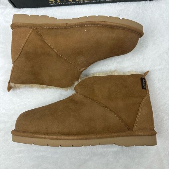 Cabela’s women’s sheepskin cocoa loungers size 9 - Picture 6 of 15